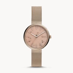 Fossil Hutton Pastel Pink Stainless Steel Watch